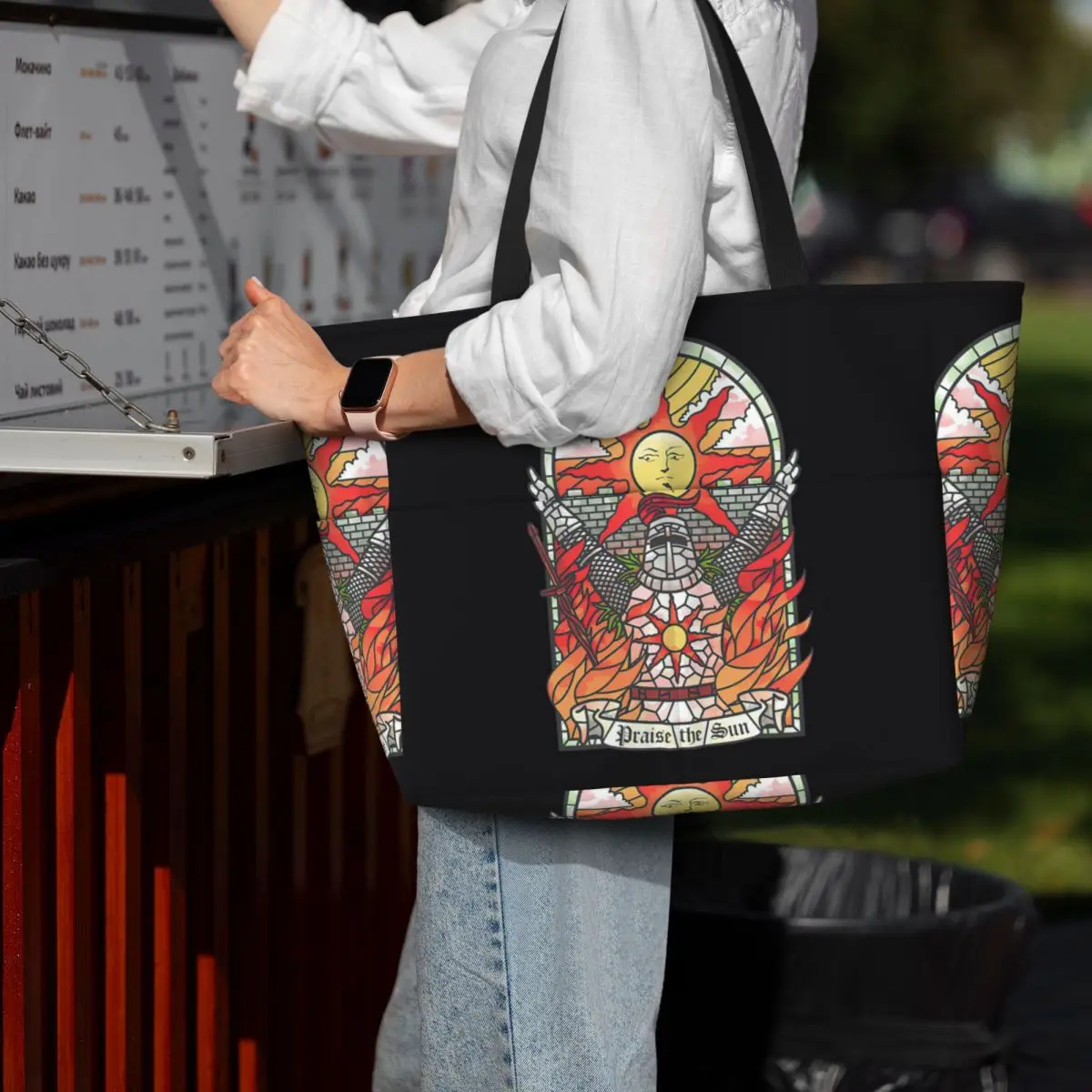 Yoga Fitness Tote - Dark Soul Praise The Sun Beach