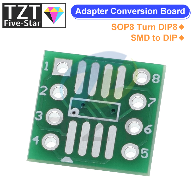 Dip Bar Parallel - 10PCS SOP8 turn DIP8 / SMD