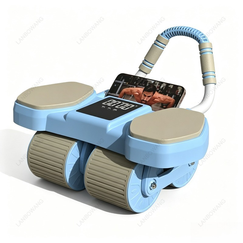 Ab Wheel Roller - Smart 4 Wheels Auto Rebound Ab