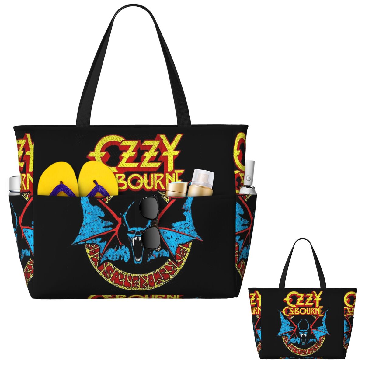 Ozzy Osbourne Rock Band Heavy  - đánh giá và giá Yoga Fitness Tote