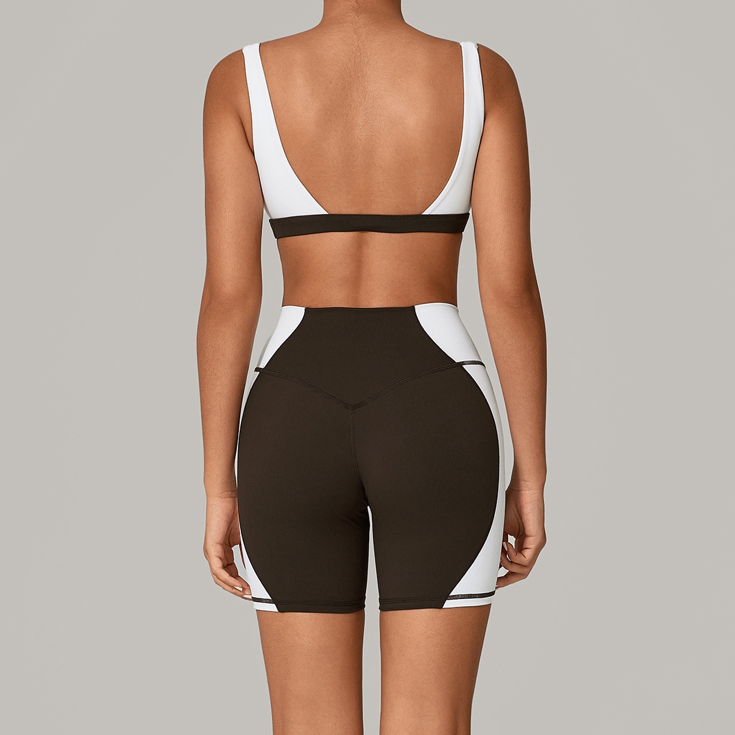 Patchwork Backless Sports Bra  - đánh giá và giá Yoga Và Fitness