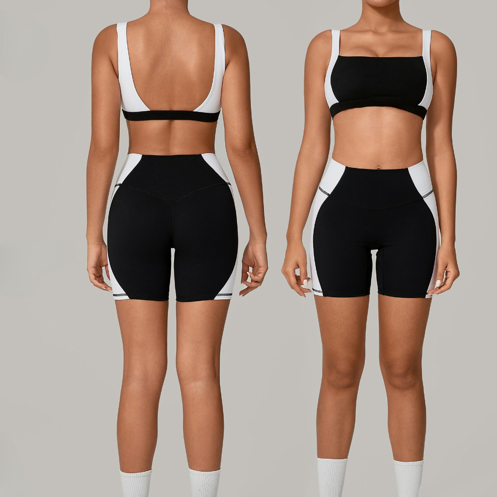 Patchwork Backless Sports Bra  - đánh giá và giá Yoga Và Fitness