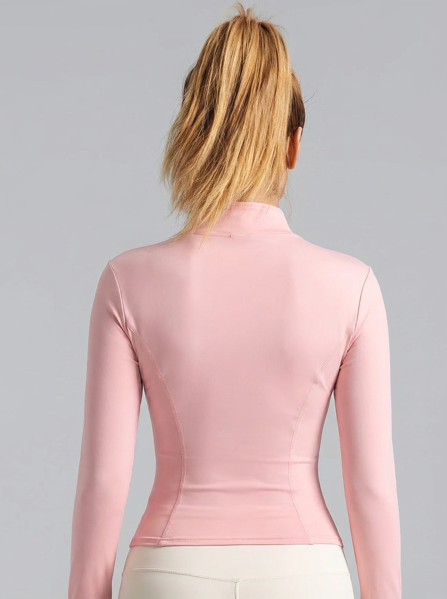 New Women Light Pink Yoga Coat - đánh giá và giá Fitness Of Yoga
