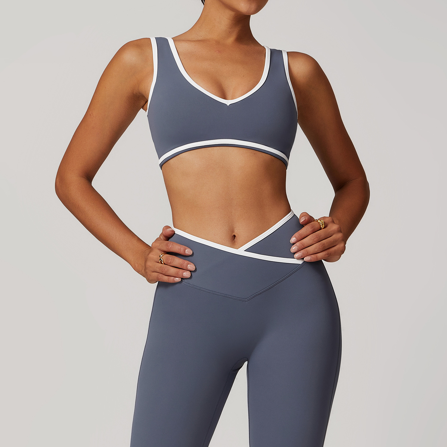 V-Neck Sports Bra Women Top Pu - đánh giá và giá Yoga Và Fitness