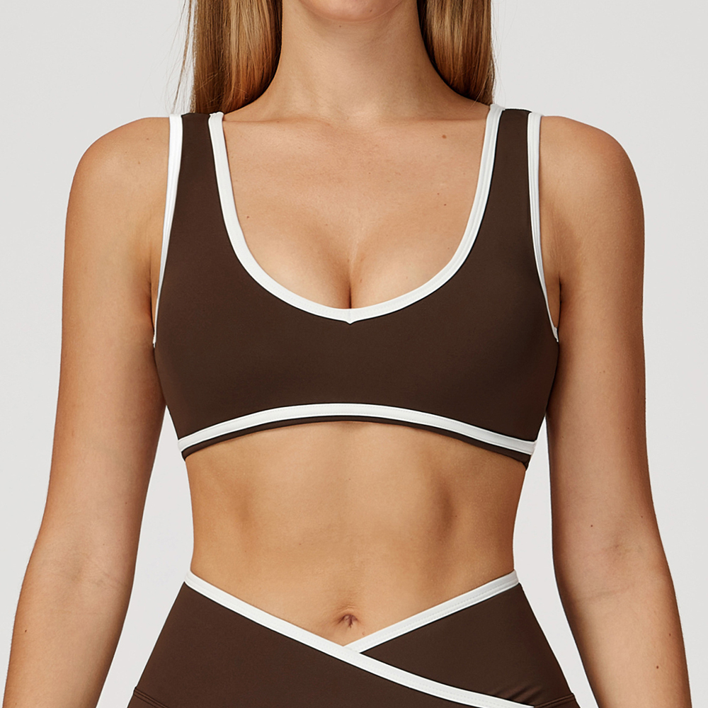 V-Neck Sports Bra Women Top Pu - đánh giá và giá Yoga Và Fitness