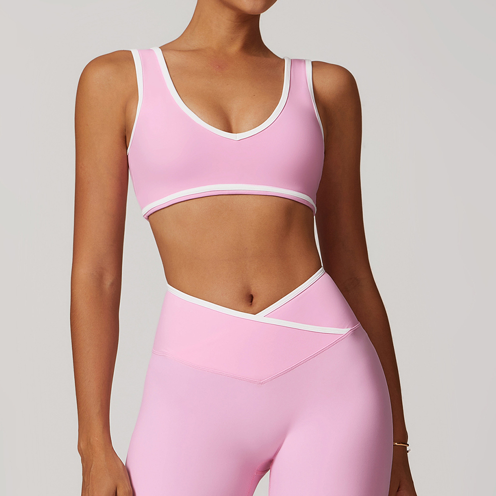 V-Neck Sports Bra Women Top Pu - đánh giá và giá Yoga Và Fitness