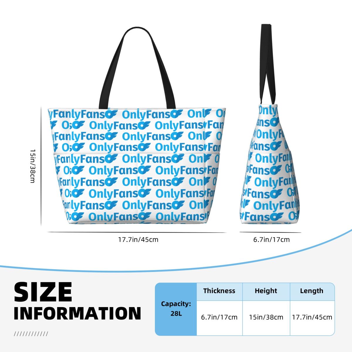 Onlyfans Logo Beach Tote Bag S - đánh giá và giá Yoga Fitness Tote
