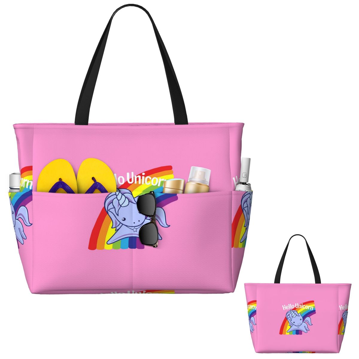 Hello Unicorn Beach Tote Bag S - đánh giá và giá Yoga Fitness Tote