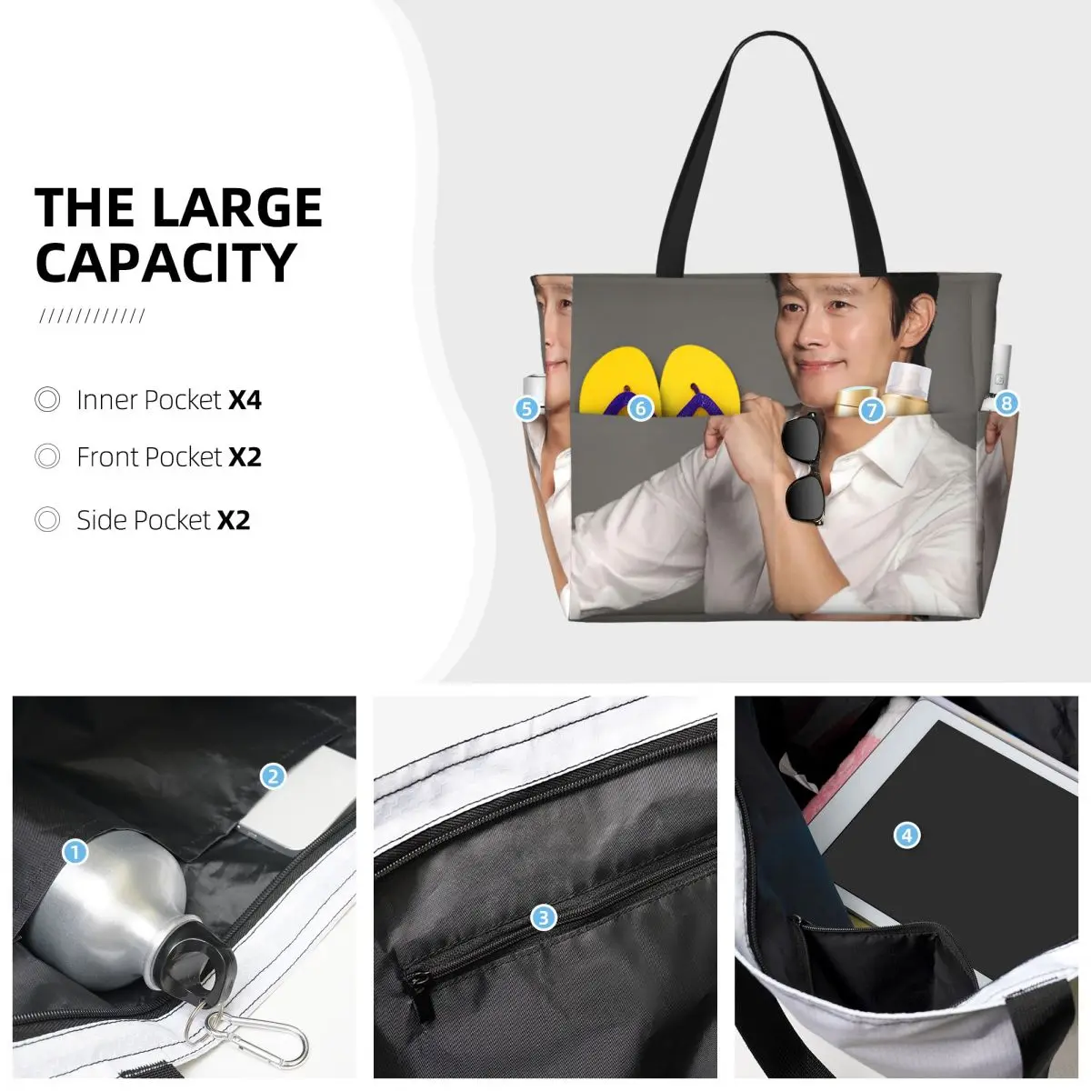 Lee Byung Hun Actor Beach Tote - đánh giá và giá Yoga Fitness Tote
