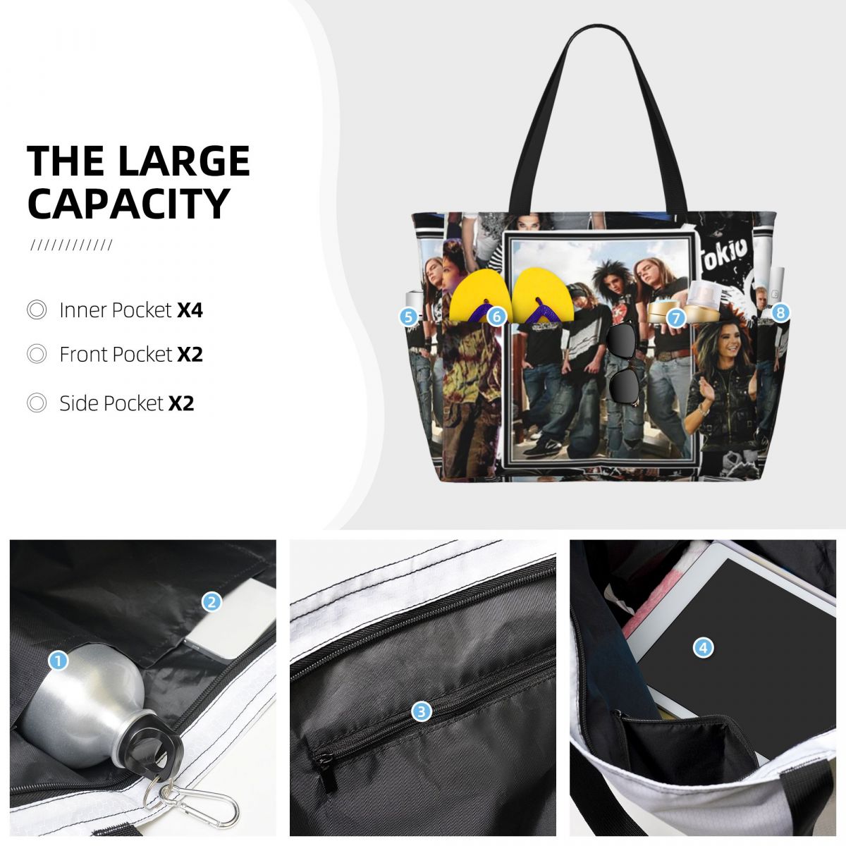 Tokio Hotel Emblem Beach Tote  - đánh giá và giá Yoga Fitness Hotel