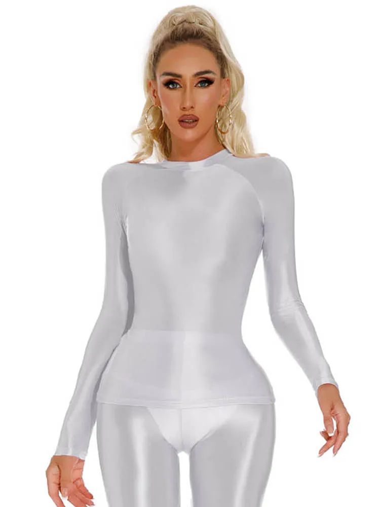 Glossy Shiny Elasitc Long Slee - đánh giá và giá Yoga Fitness Fit Club