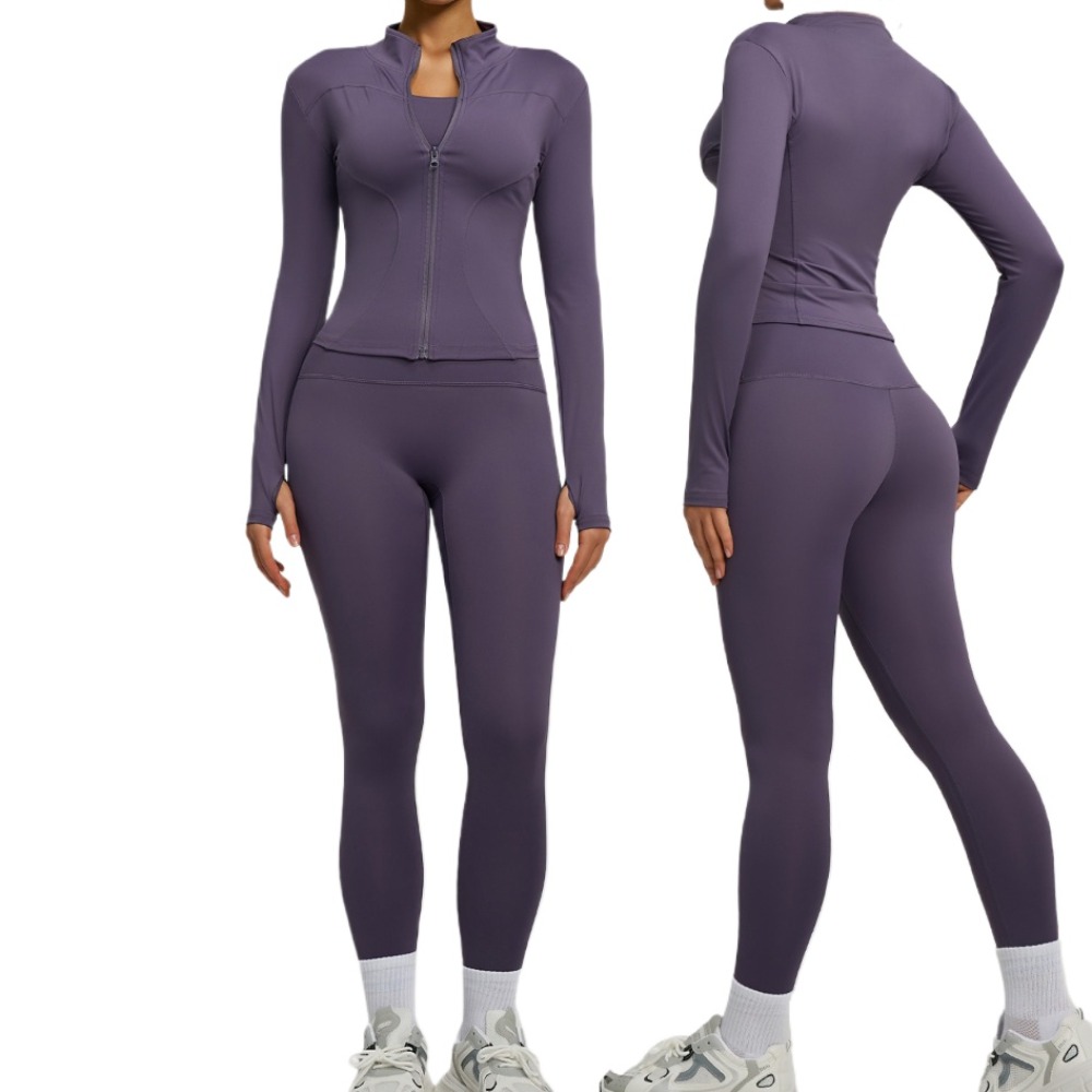 2PCS Jacket Yoga Sets Women Lo - đánh giá và giá Yoga Và Fitness