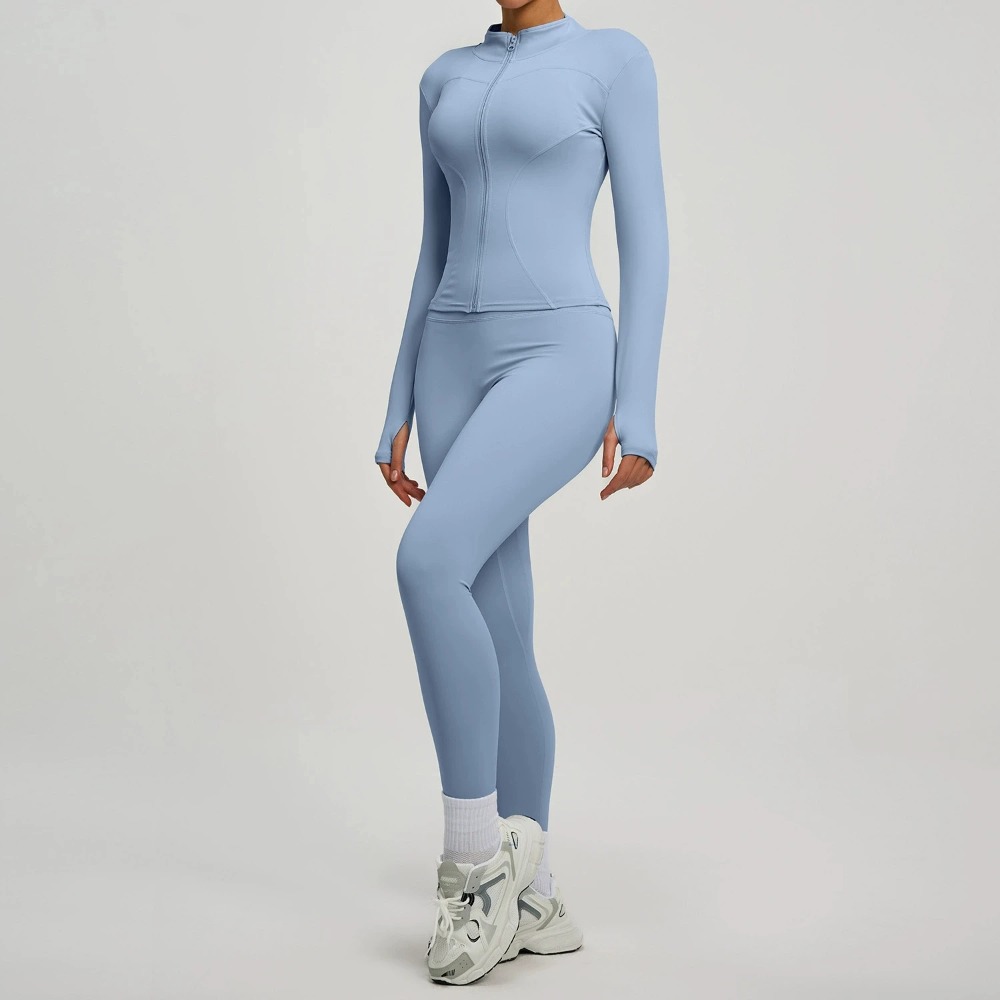 2PCS Jacket Yoga Sets Women Lo - đánh giá và giá Yoga Và Fitness