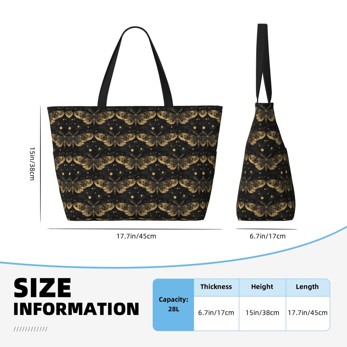 Moth Wings 5 Beach Tote Bag Sp - đánh giá và giá Yoga Fitness Tote